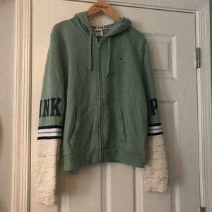 VS Pink Green and Navy Blue Hoodie